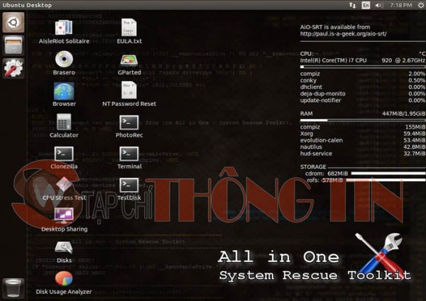 Download phần mềm All in One – System Rescue Toolkit