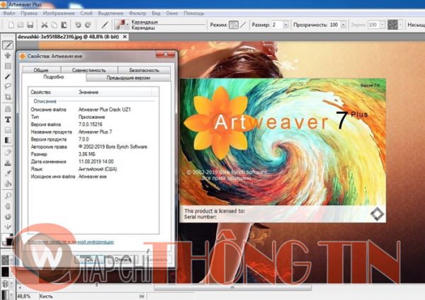 Download phần mềm Artweaver Plus 7.0.8.15500 Portable