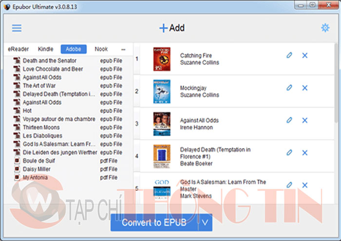 Tải ngay phần mềm Epubor Ultimate Converte 3.0.13.120 Portable