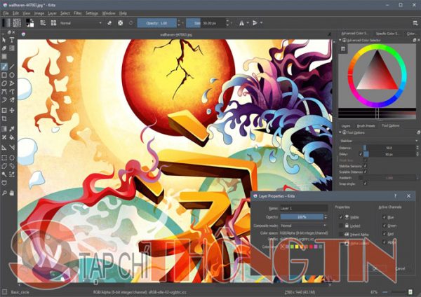 Download tải về phần mềm Krita Studio 4.4.2 Portable