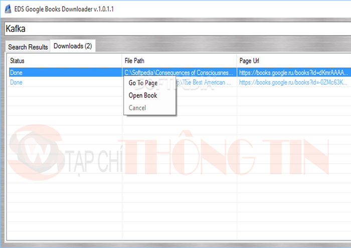 Tải ngay phần mềm EDS Google Books Downloader