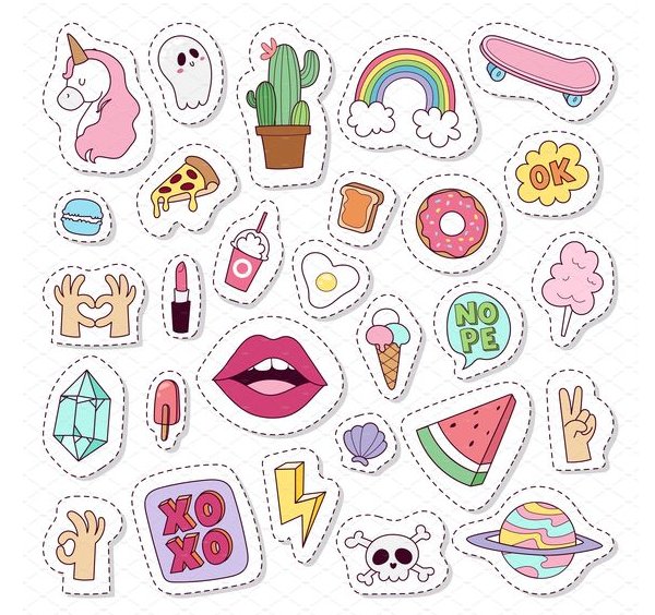 101+ Hình Vẽ Sticker Cute Đơn Giản Đáng Yêu Dễ Vẽ