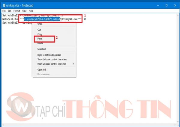 Unikey không khởi động cùng window 10 khi chạy quyền admin – Bước 9