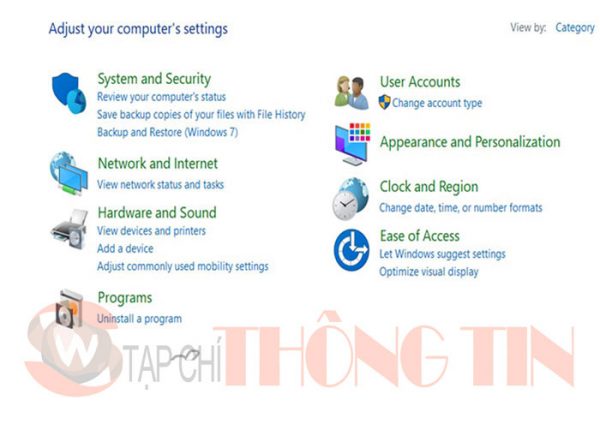 Cách đổi tên User trong win 10 bằng Control Panel - Bước 1