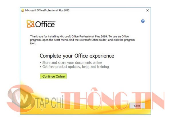 Hướng dẫn cài đặt Microsoft Office 2010 - Bước 4