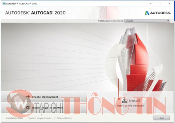 Hướng dẫn cài đặt AutoCAD 2020 Bước 2