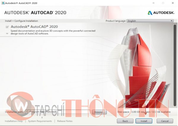 Hướng dẫn cài đặt AutoCAD 2020 Bước 4