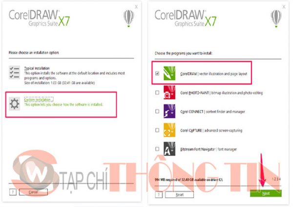 Hướng dẫn cài đặt CorelDraw X7 Bước 4