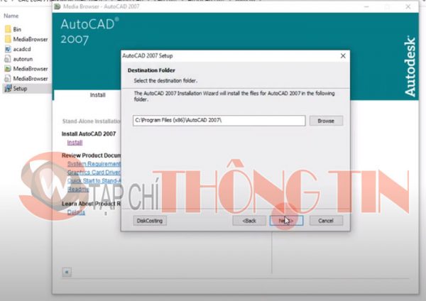 Hướng dẫn cài đặt phần mềm AutoCAD 2007 Bước 7,1