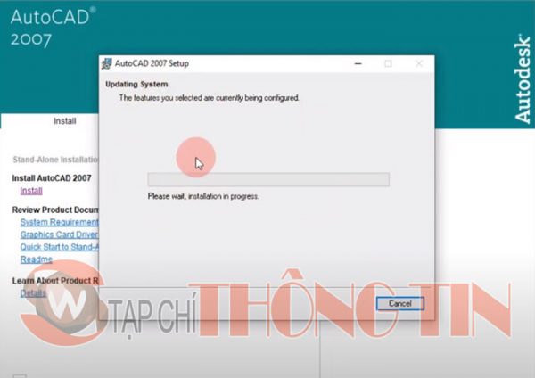 Hướng dẫn cài đặt phần mềm AutoCAD 2007 Bước 7,4