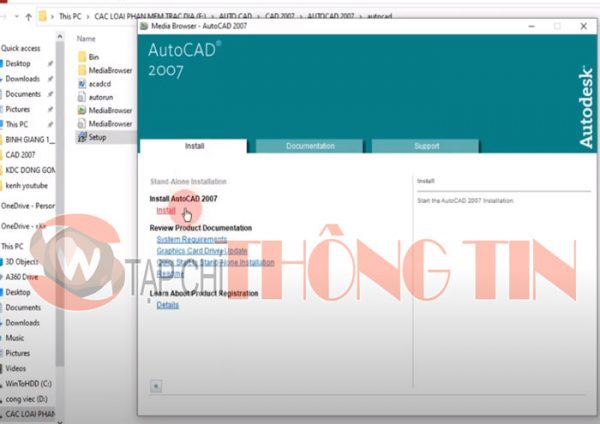 Hướng dẫn cài đặt phần mềm AutoCAD 2007 Bước 3,2