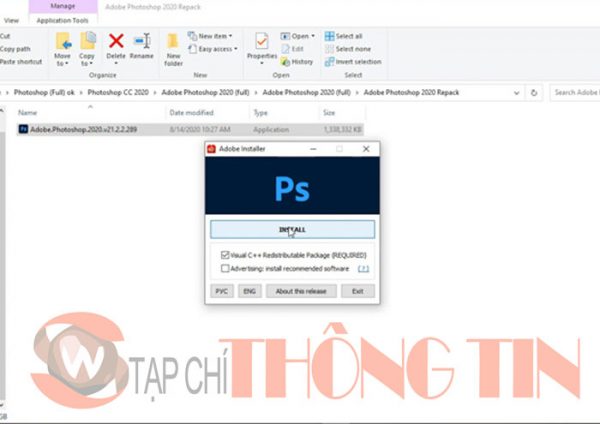 Hướng dẫn cài đặt photoshop cc 2020 - Bước 3