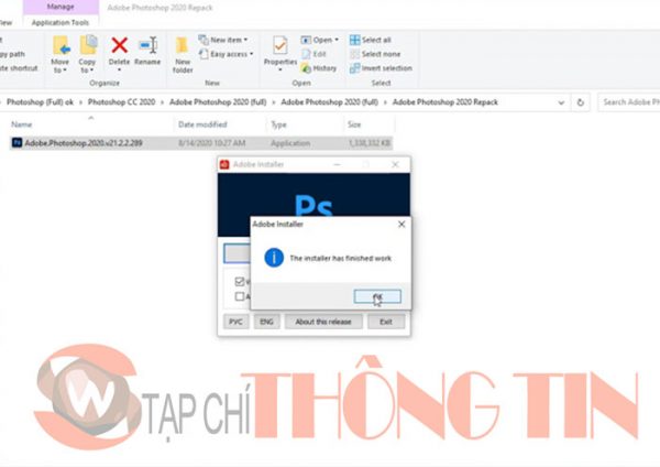 Hướng dẫn cài đặt photoshop cc 2020 - Bước 5