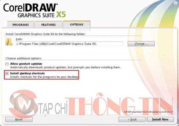 Hướng dẫn cài đặt CorelDraw X5 Bước 5