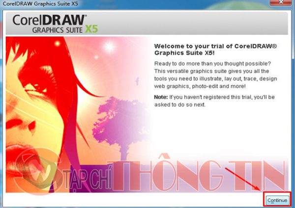 Hướng dẫn cài đặt CorelDraw X5 Bước 6