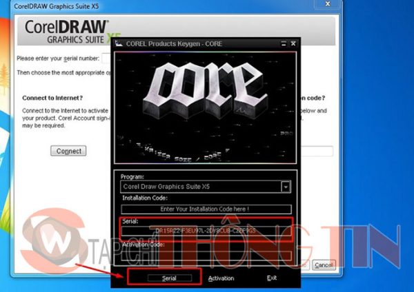 Hướng dẫn crack phần mềm Coreldraw X5 - Bước 3