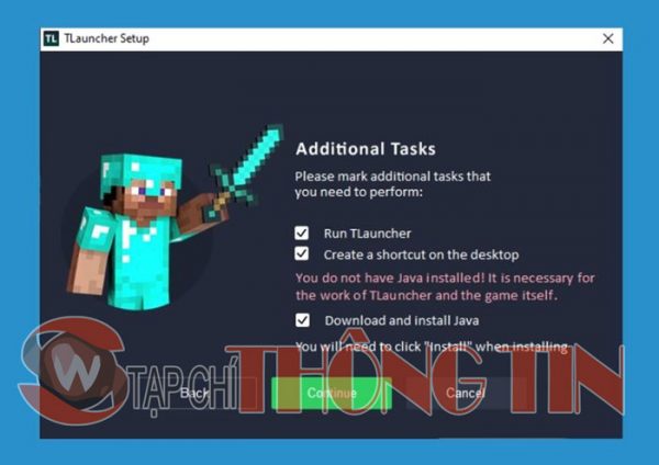 Hướng dẫn cài đặt Minecraft Launcher Bước 2