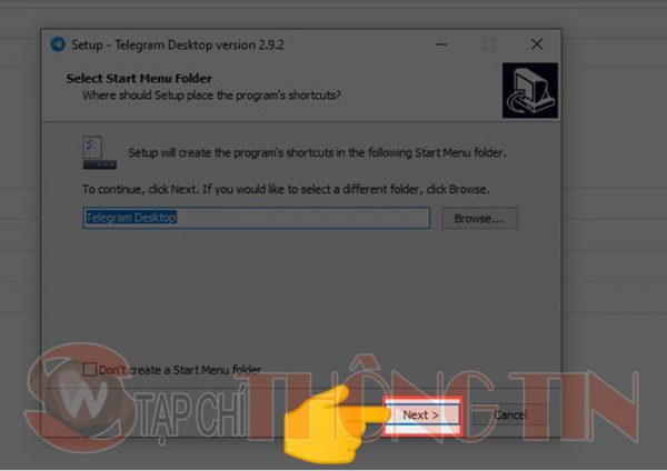 Hướng dẫn cài đặt Telegram PC - Bước 3